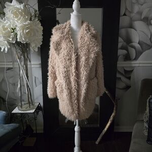 Fuzzy Faux Fur Jacket